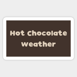 Hot Chocolate Weather Sticker